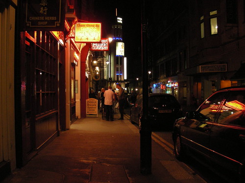 night street in london