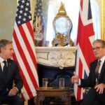 US Secretary of State Blinken in London for talks