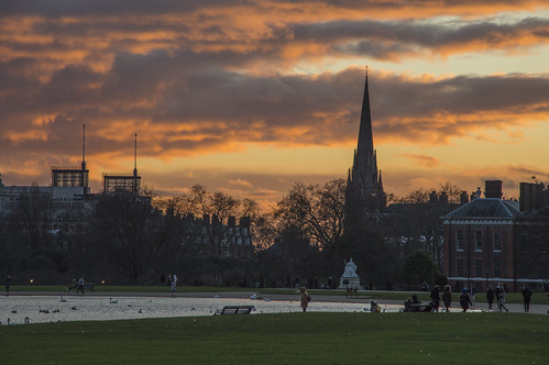 Sunset at Hyde Park - London